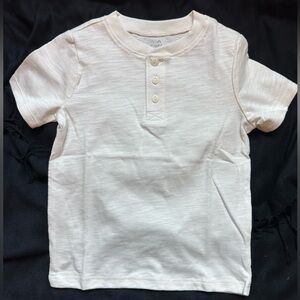 Boy’s NWT Garanimals Henley Shirt; Size 4T; Ivory/Cream